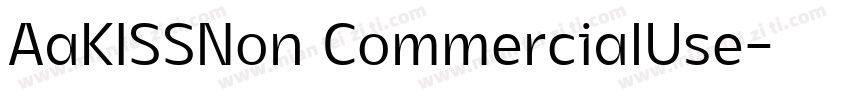 AaKISSNon CommercialUse字体转换